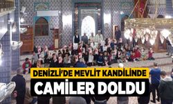 Denizli'de Mevlit kandilinde camiler doldu