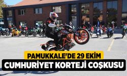 Pamukkale'de 29 Ekim Cumhuriyet Korteji Coşkusu