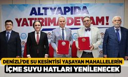 Denizli'de Su Kesintisi Yaşayan Mahallelerin İçme Suyu Hatları Yenilenecek