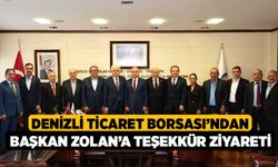 Denizli Ticaret Borsası'ndan Başkan Zolan’a Teşekkür Ziyareti