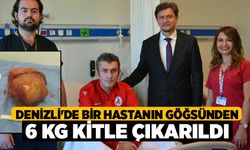 Denizli'de Bir Hastanın Göğsünden 6 kg Kitle Çıkarıldı