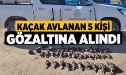 Kaçak Avlanan 5 Kişi Gözaltına Alındı