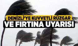 Denizli’ye kuvvetli rüzgar ve fırtına uyarısı