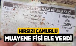 Hırsızı Çamurlu Muayene Fişi Ele Verdi