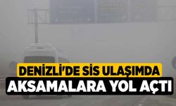 Denizli'de sis ulaşımda aksamalara yol açtı