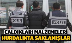 Çaldıkları Malzemeler Hurdalıktan Çıktı