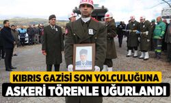 Kıbrıs Gazisi son yolculuğuna askeri törenle uğurlandı