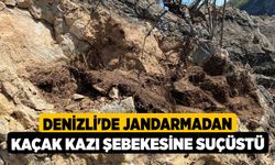 Denizli'de Jandarmadan kaçak kazı şebekesine suçüstü