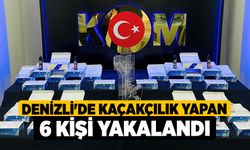 Denizli'de kaçakçılık yapan 6 kişi yakalandı