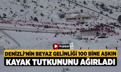 Denizli'nin beyaz gelinliği 100 bine aşkın kayak tutkununu ağırladı