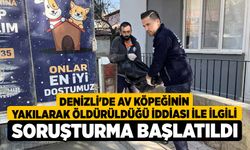 Denizli'de av köpeğinin yakılarak öldürüldüğü iddiası ile ilgili soruşturma başlatıldı