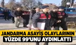 Jandarma asayiş olaylarının yüzde 99’unu aydınlattı