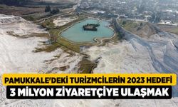 Pamukkale'deki turizmcilerin 2023 hedefi 3 milyon ziyaretçiye ulaşmak