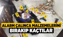 Alarm Çalınca Malzemelerini Bırakıp Kaçtılar