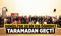 Denizli’de 28 bin 518 öğrenci taramadan geçti