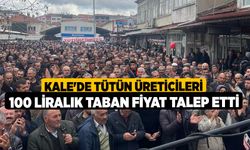 Kale'de tütün üreticileri 100 liralık taban fiyat talep etti