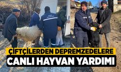 Deprem bölgesi için hayvan bağışladılar