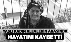 Yaşlı kadın alevlerin arasında hayatını kaybetti