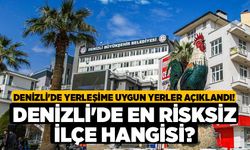 Denizli'de yerleşime uygun yerler açıklandı! Denizli'de en risksiz ilçe hangisi?