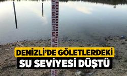 Denizli'de Göletlerdeki su seviyesi düştü