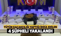 Tütün kaçakçılığı yaptığı iddia edilen 4 şüpheli yakalandı