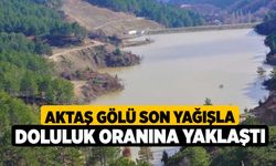 Aktaş Gölü son yağışla doluluk oranına yaklaştı