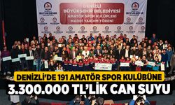 Denizli'de 191 amatör spor kulübüne 3.300.000 TL’lik can suyu