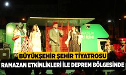 Büyükşehir Şehir Tiyatrosu ramazan etkinlikleri ile deprem bölgesinde 