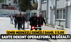 İzmir Merkezli Denizli Dahil 5 İlde Sahte Dekont Operasyonu, 14 Gözaltı