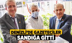 Denizli’de Gazeteciler Sandığa Gitti