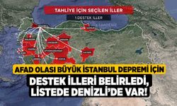 AFAD olası büyük İstanbul Depremi için destek illeri belirledi, Listede Denizli’de var!