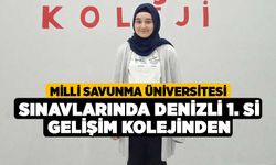 Milli Savunma Üniversitesi Sınavlarında Denizli 1. si Gelişim Kolejinden