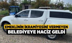 Emeklinin ikramiyesini vermeyen belediyeye haciz geldi