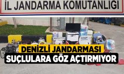 Denizli'de jandarma suçlulara göz açtırmıyor