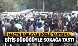 Maçta başlayan sözlü tartışma, bitiş düdüğüyle sokağa taştı