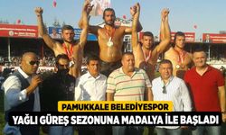 Pamukkale Belediyespor Yağlı Güreş Sezonuna Madalya İle Başladı