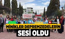 Minikler depremzedelerin sesi oldu