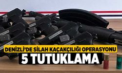 Denizli'de Silah kaçakçılığı operasyonu 5 tutuklama