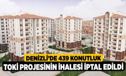 Denizli’de 439 Konutluk TOKİ Projesinin İhalesi İptal Edildi