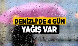 Denizli'de 4 Gün Yağış Var