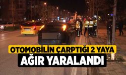 Otomobilin çarptığı 2 yaya ağır yaralandı