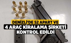 Denizli'de 52 Apart ve 4 araç kiralama şirketi kontrol edildi