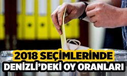 Denizli Seçimin Eşiğinde, 2018'deki Oy Oranları