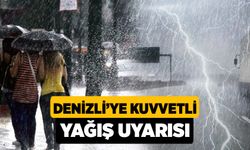 Denizli’ye Kuvvetli Yağış Uyarısı