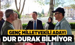 Genç Milletvekili adayı dur durak bilmiyor