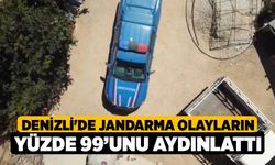 Denizli'de Jandarma olayların yüzde 99’unu aydınlattı