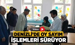 Denizli’de oy sayım işlemleri sürüyor