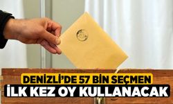 Denizli’de 57 bin seçmen ilk kez oy kullanacak