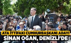 Ata İttifakı cumhurbaşkanı adayı Sinan Oğan, Denizli'de