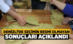 Denizli’de seçimin resmi olmayan sonuçları açıklandı